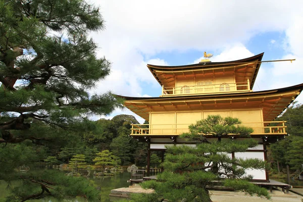 Gouden Paviljoen Kinkakuji Tempel Kyoto Japan — Stockfoto