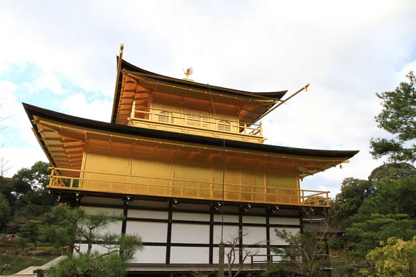 Gouden Paviljoen Kinkakuji Tempel Kyoto Japan — Stockfoto