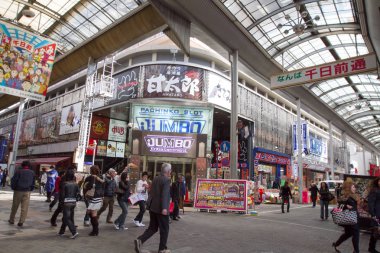 osaka Japonya gündüz Namba bölgede 