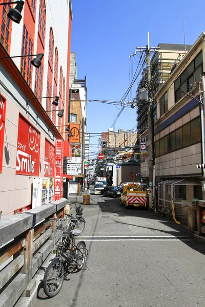 Een Teken Van Japanse Billboard Osaka Japan — Stockfoto