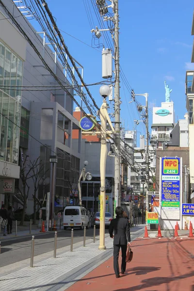 Shinsaibashi Adlı Minamisemb Bir Sokak Görünümü — Stok fotoğraf