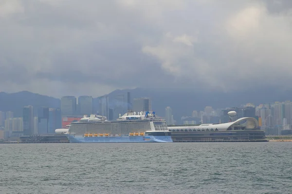 Blick Auf Die Kkowloon Bay Und Das Kai Tak Cruise — Stockfoto