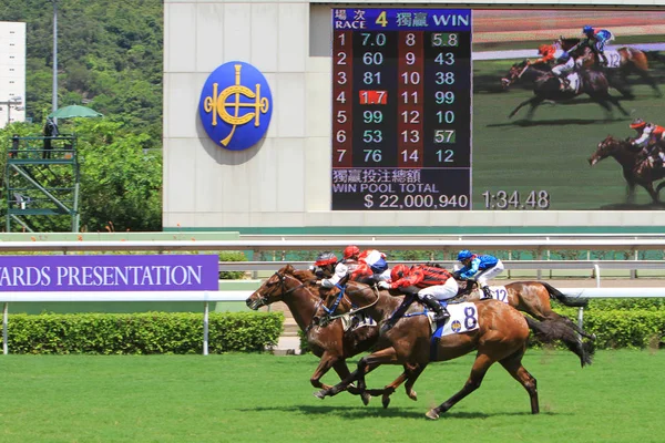 Celebrada Hipódromo Shatin Apuestas —  Fotos de Stock