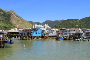 Hong Kong'da bir Tai O balıkçı köyü