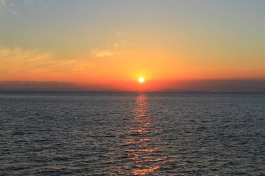 deniz manzaralı bir gün batımı Tung Chung