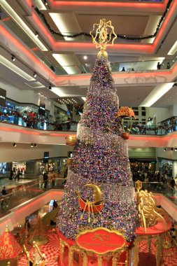 Noel ağacı 2010 Festivali yürüyüş alışveriş merkezinde