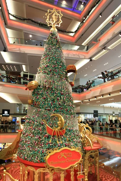 Árbol Navidad Centro Comercial Festival Walk 2010 — Foto de Stock