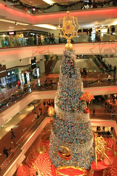 Árbol Navidad Centro Comercial Festival Walk 2010 — Foto de Stock