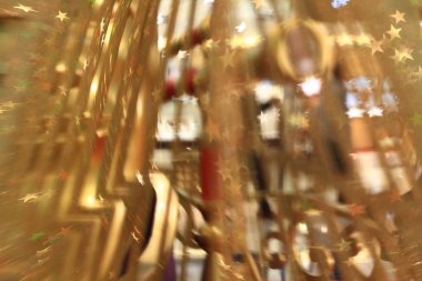 Renk ful Defocused Noel ağacı ışıkları