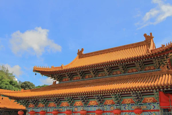 Western Klasztor Klasztor Buddyjski Punkt Orientacyjny Hong Kongu — Zdjęcie stockowe