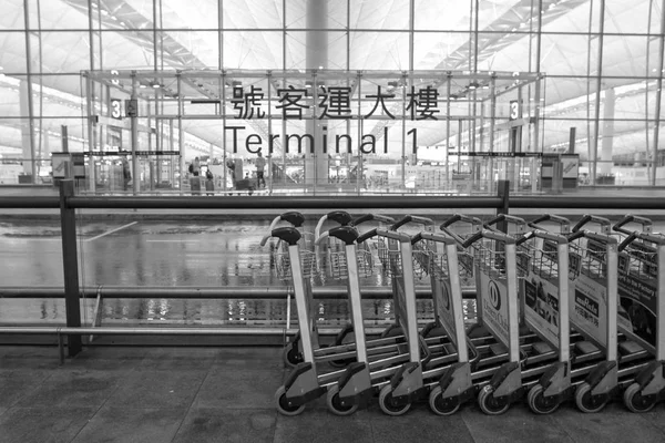 Der Flughafen Befindet Sich Auf Der Insel Chek Lap Kok — Stockfoto