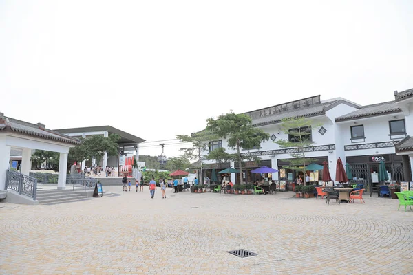 Turistas Que Visitan Ngong Ping Village — Foto de Stock