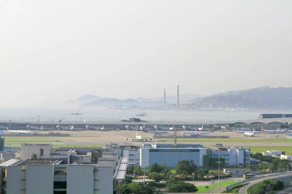Malerischer Blick Auf Den Hügel Vom Hongkong Flughafen — Stockfoto