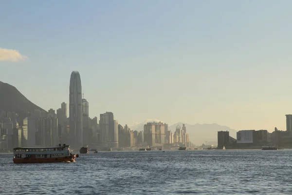 香港维多利亚湾城市景观 — 图库照片