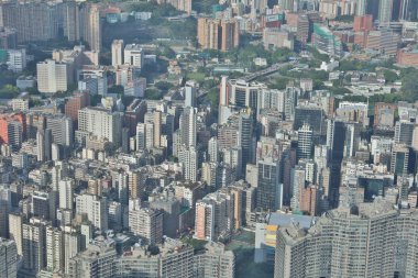 Kowloon yan görünüm Hong kong isaland ŞA yönü