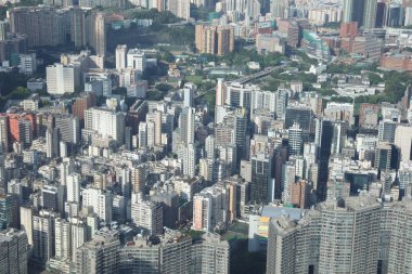 Kowloon yan görünüm Hong kong isaland ŞA yönü