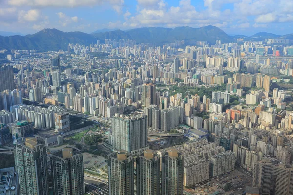 Kowloon Side View Hong Kong Isaland — Stock Photo, Image