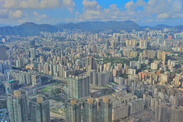 the Kowloon side view Hong kong isaland at IC