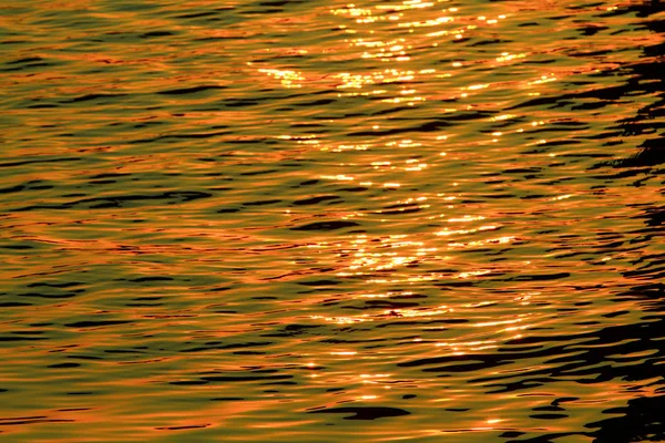 Reflet Lumière Soleil Sur Coucher Soleil Mer — Photo