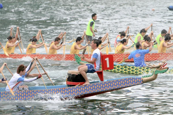 Dragon Boat Race Aberdeen Hong Kong — Stockfoto