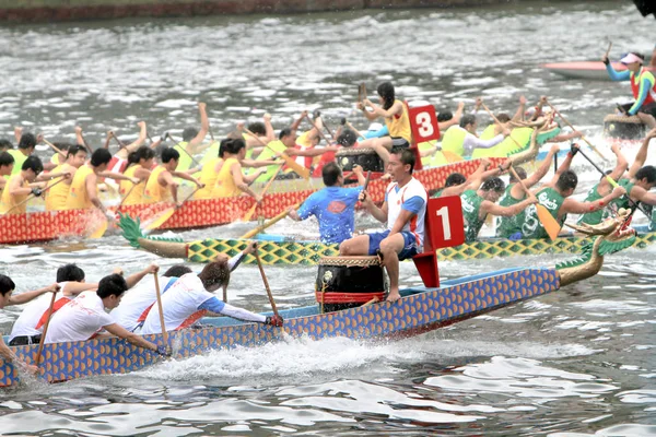 Corrida Barco Dragão Aberdeen Hong Kong — Fotografia de Stock