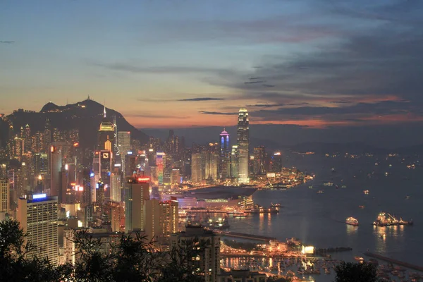 Destination Viewpoint Observe Victoria Harbour — Stock Photo, Image