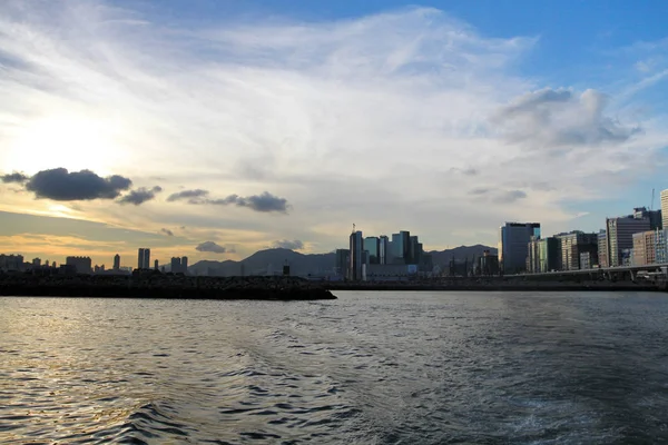 Λατομείο Bay Promenade Προβολή Πλευρά Kowloon — Φωτογραφία Αρχείου