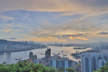 Victoria Harbour, günbatımı, Devils zirve hk