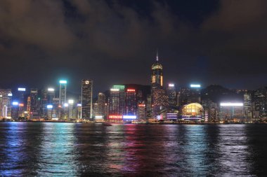 Hong Kong manzarası Panorama görünümünü