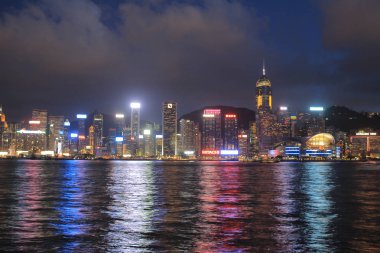 Hong Kong manzarası Panorama görünümünü
