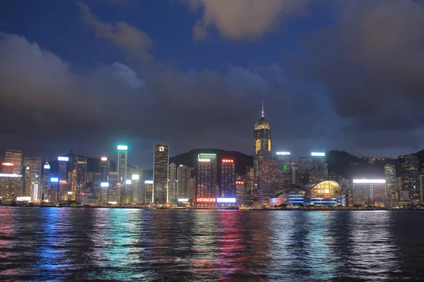 Şehir Manzarası Ile Hong Kong Victoria Harbor Mimarlık Kentsel — Stok fotoğraf