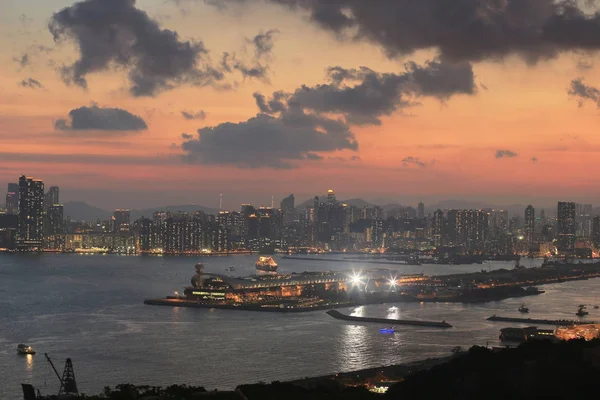 Yau Tong Vista Hong Kong Cidade — Fotografia de Stock