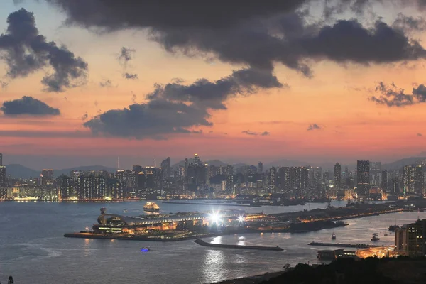 Yau Tong Vista Hong Kong Cidade — Fotografia de Stock