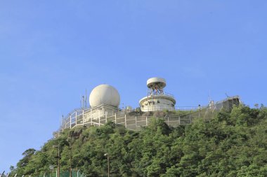 Kowloon tepe veya Fei Ngor Shan günbatımı manzaraya hk