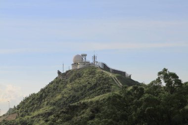 Kowloon tepe veya Fei Ngor Shan günbatımı manzaraya hk