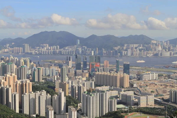 Widok Kowloon Szczytu Kolwoon — Zdjęcie stockowe