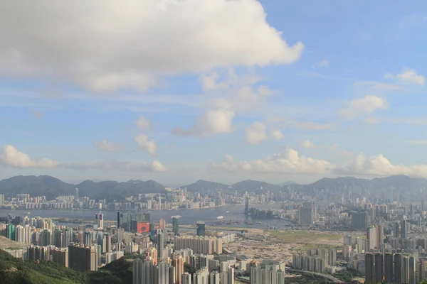 Hong Kong Kowloon tepe veya Fei Ngor Shan gün batımı görünümü