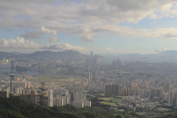 Hong Kong Kowloon tepe veya Fei Ngor Shan gün batımı görünümü