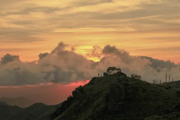 Kowloon Peak Fei Ngor Shan Sunset View — Stock Photo, Image
