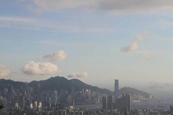 Pico Kowloon Vista Del Atardecer Fei Ngor Shan Hong Kong —  Fotos de Stock