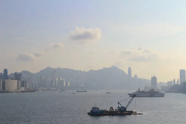 一日の時間で香港ハーバー — ストック写真