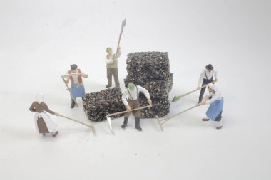 tatlı bir dk oyuncak çiftçiler çalışmak