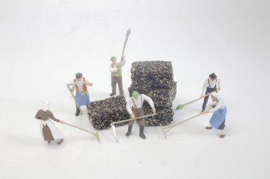 tatlı bir dk oyuncak çiftçiler çalışmak