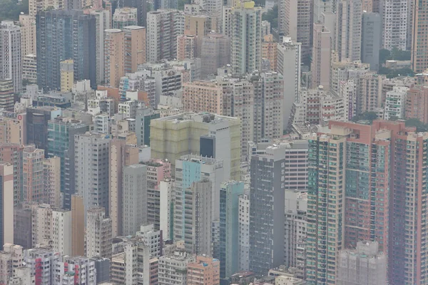 Kowloon Oldalán Hong Kong Skyline Nappali — Stock Fotó