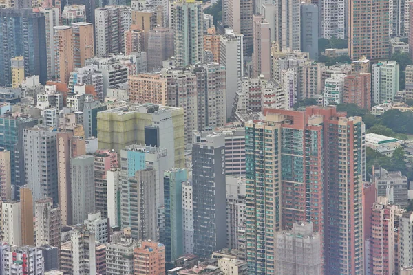 Kowloon Oldalán Hong Kong Skyline Nappali — Stock Fotó