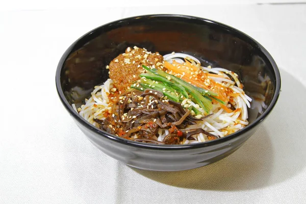 Bowl Rice Noodle Soup Yunnan — Stock Photo, Image