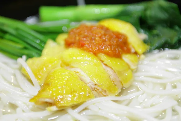 Close Comida Estilo Chinês Prato — Fotografia de Stock