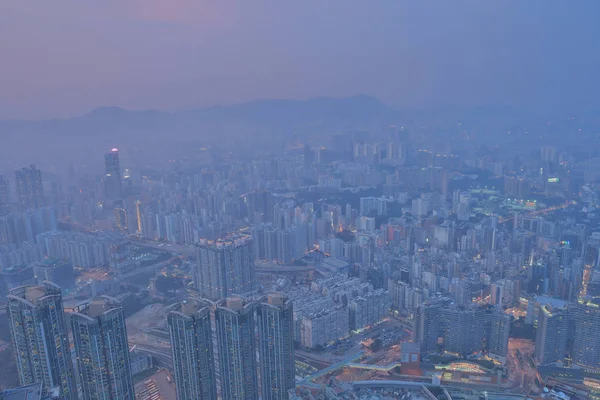 West Kowloon Stonecutters Köprüde Sunse — Stok fotoğraf