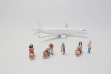 uçak ile Travellers bir Mini insanlar