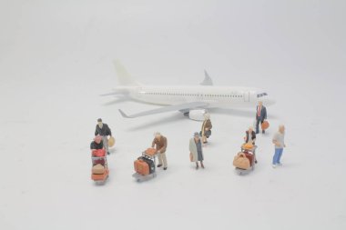 uçak ile Travellers bir Mini insanlar